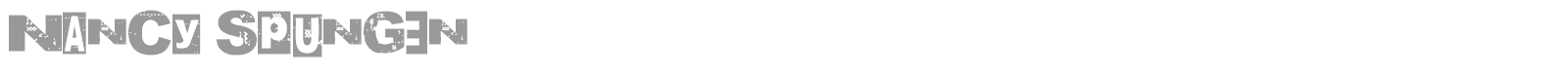 Nancy Spungen font preview